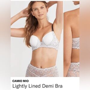 Camio Mio Lightly Lined Demi 36DDD NWT